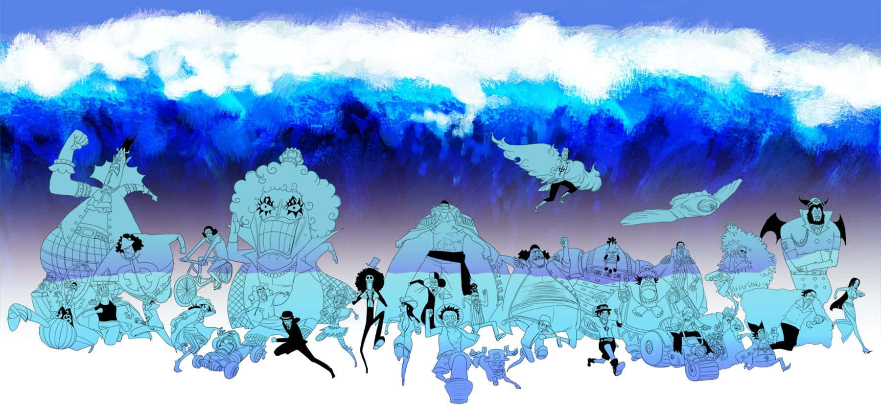 Enel,el Dios De Skypiea En One Piece, Adoptando Una Pose Divina. Fondo de pantalla