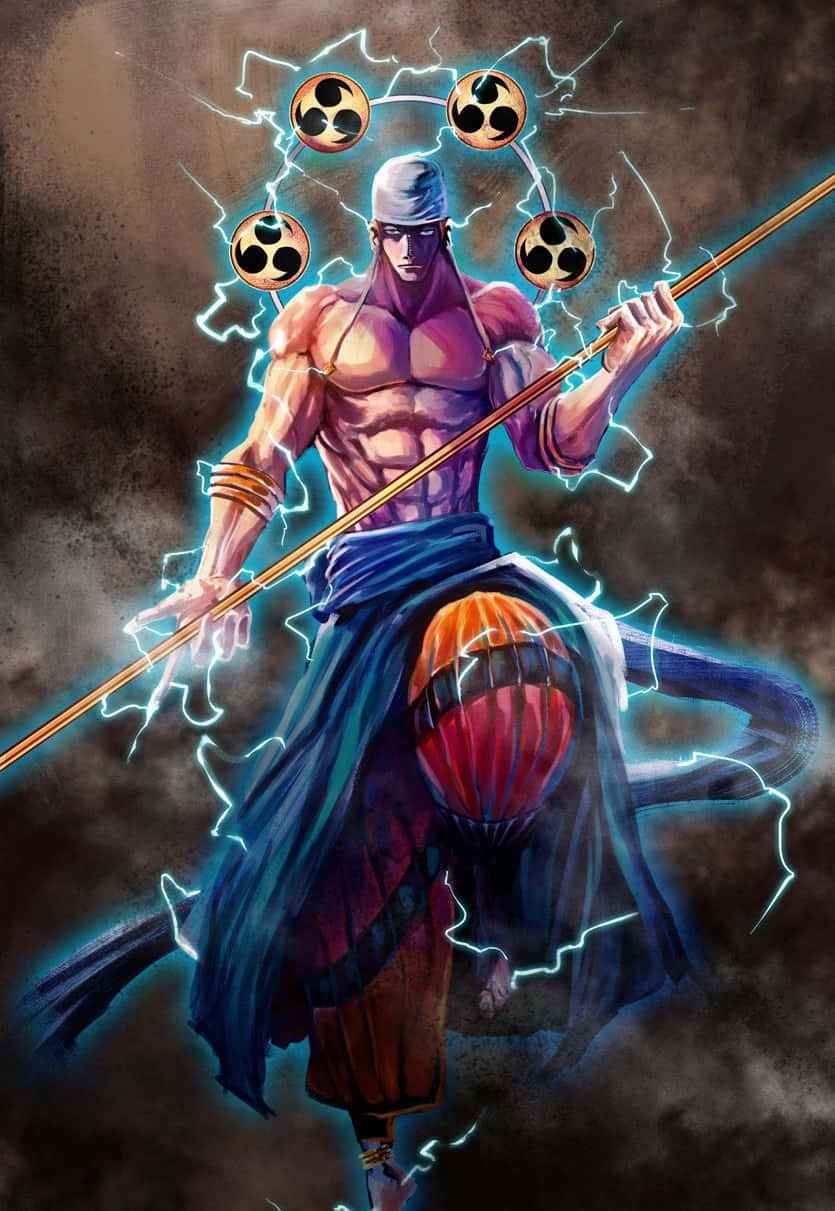 Enel, the Thunderous God of Skypiea in One Piece Wallpaper