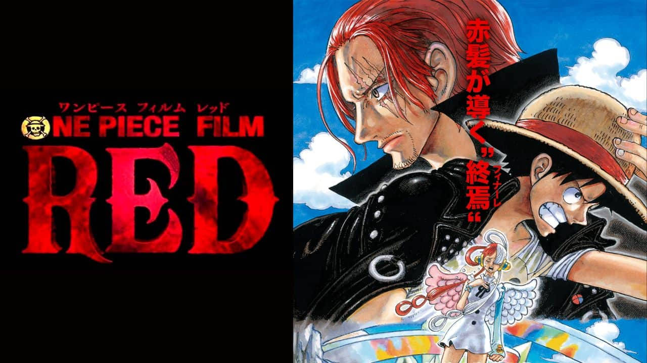 One Piece Film Red Logo And Poster Wallpaper