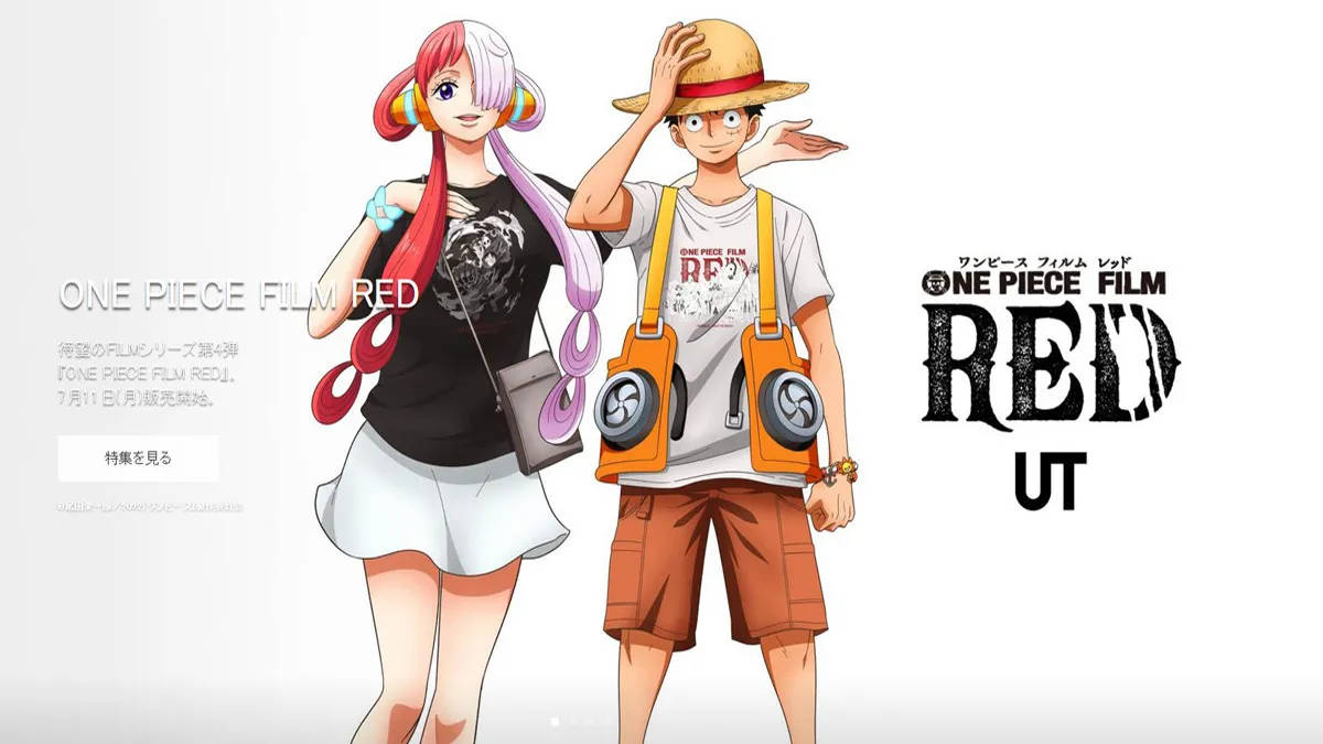 One Piece Film Red Uniqlo Tie-up Wallpaper