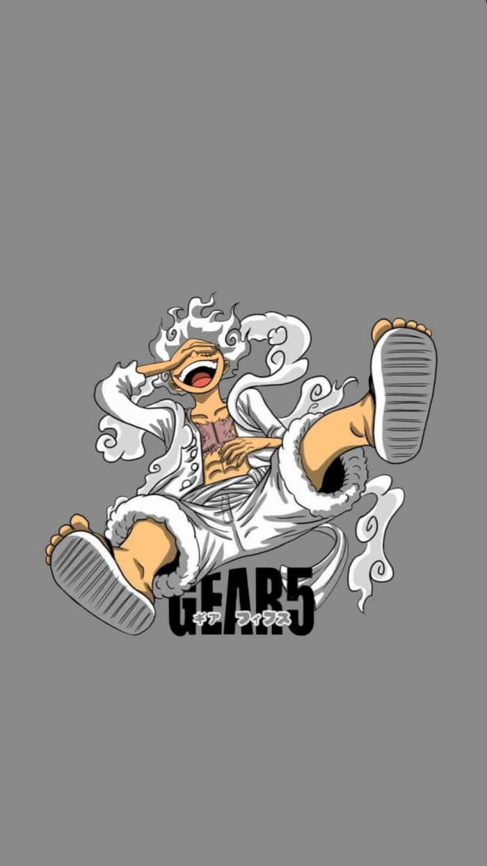 One Piece Gear5 Luffy Illustratie Achtergrond