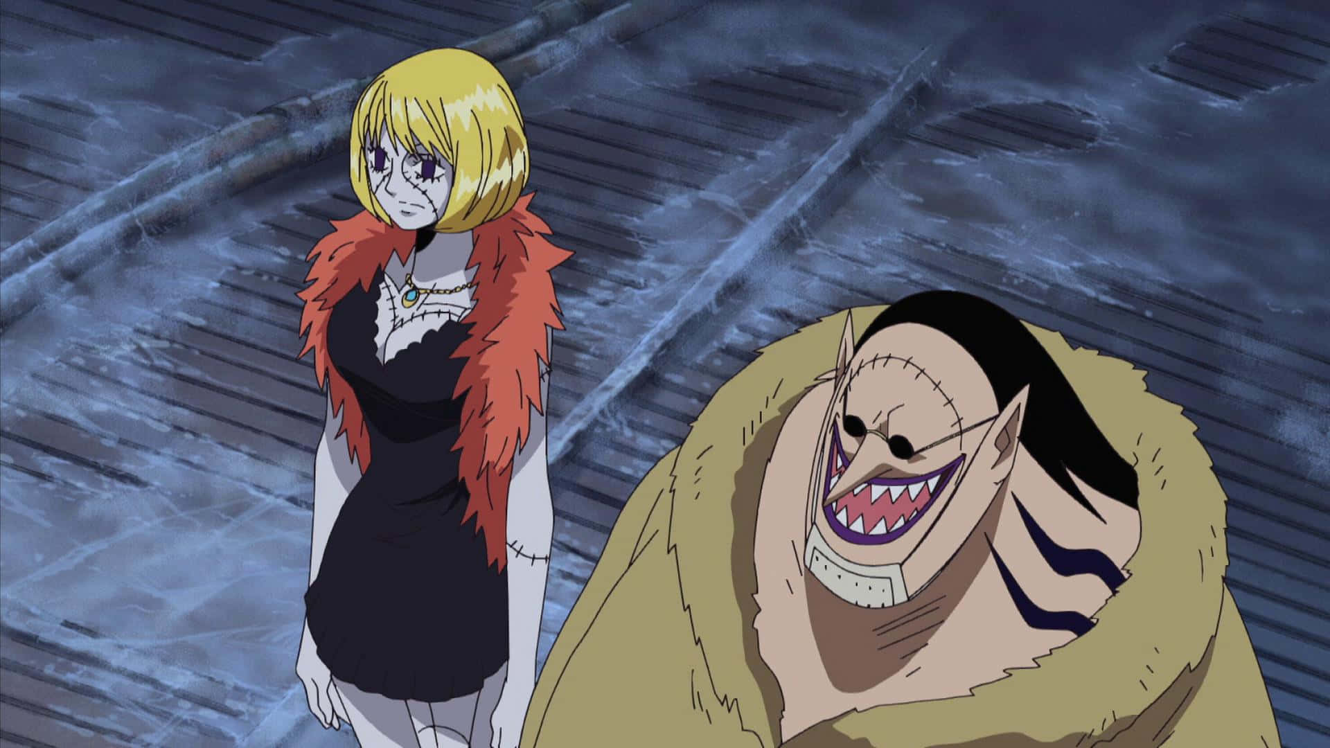 Adegan Anime Hogback Dan Cindry Dari One Piece Wallpaper