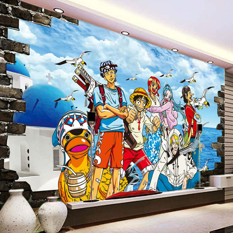 One Piece Japan Anime Bedroom Wall Background