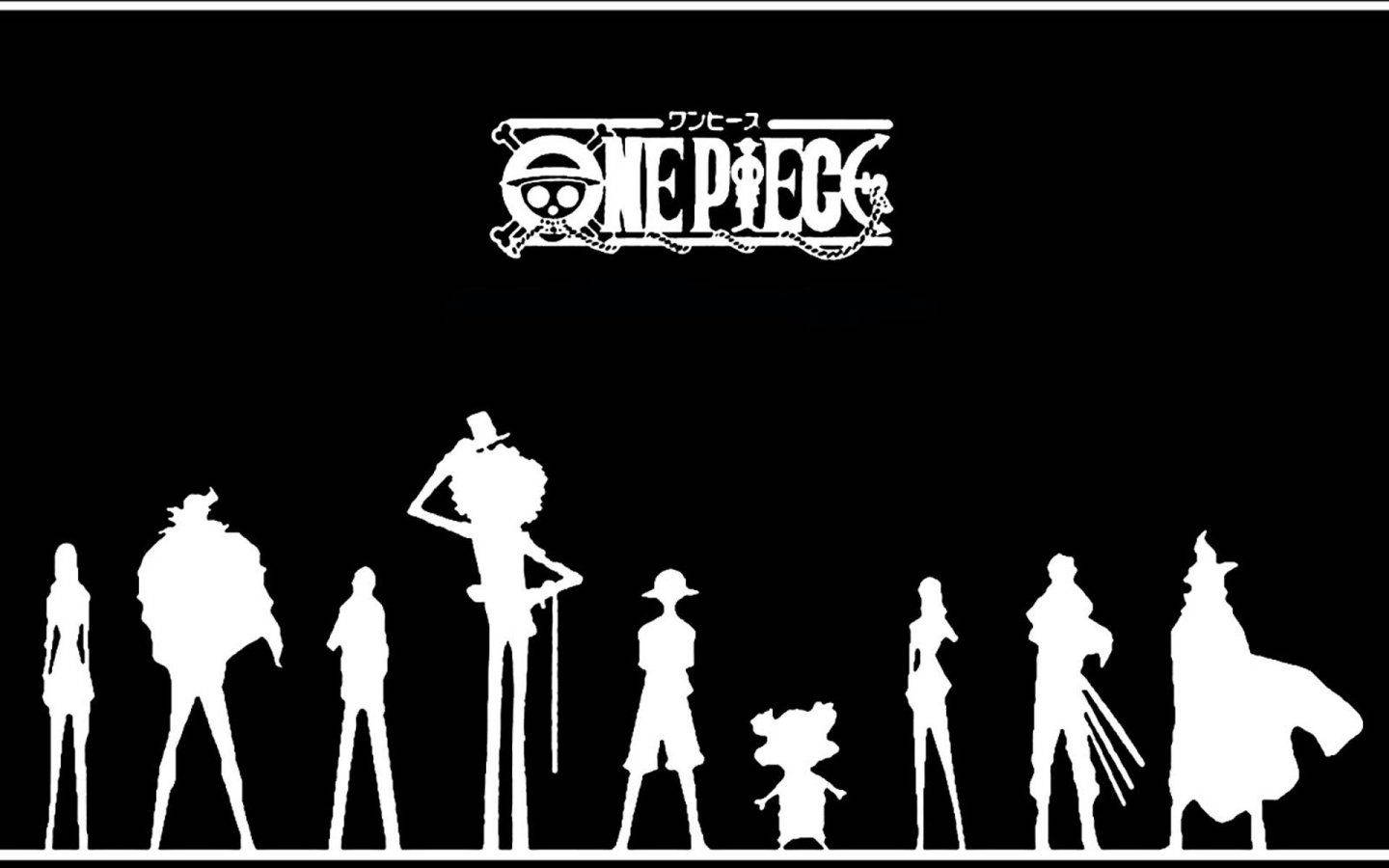 One Piece Logo Silhouettes