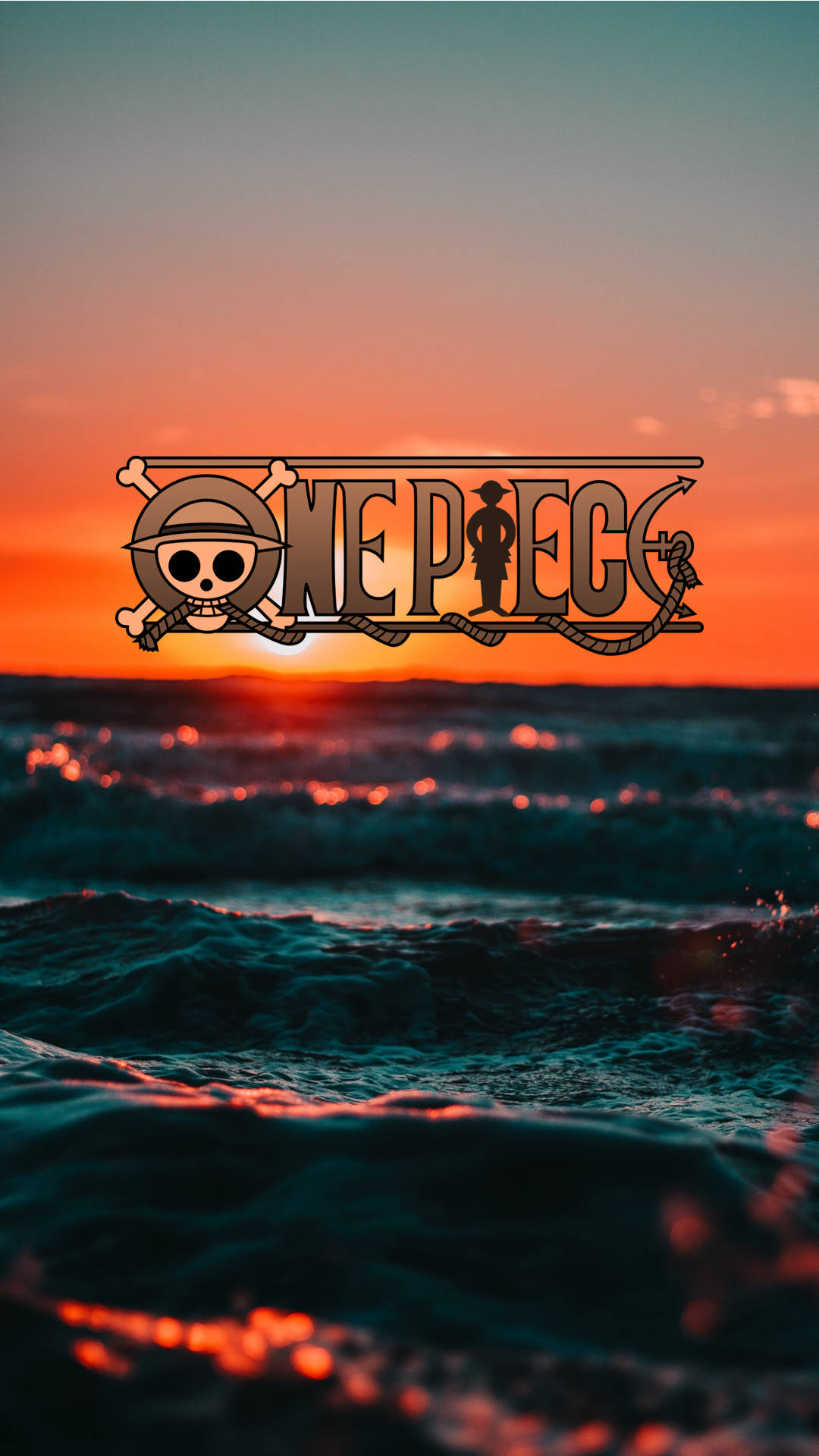 One Piece Logo Sunset