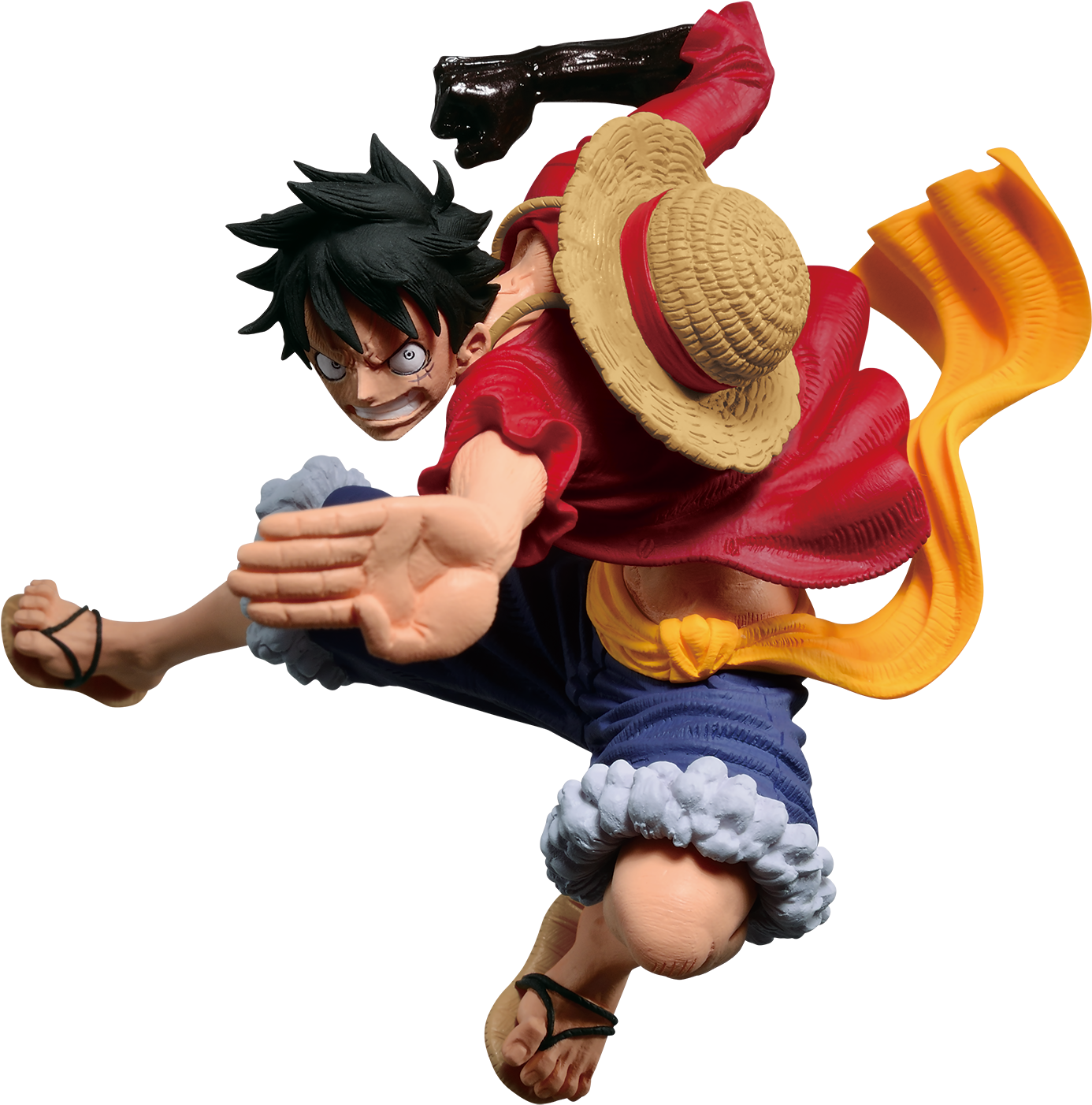 One Piece Luffy Action Pose PNG
