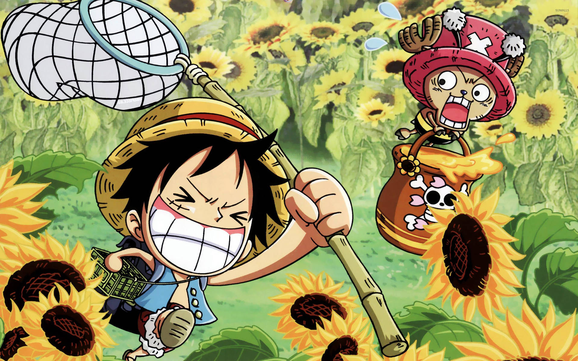 Luffy and Chopper Ready For Adventure Wallpaper