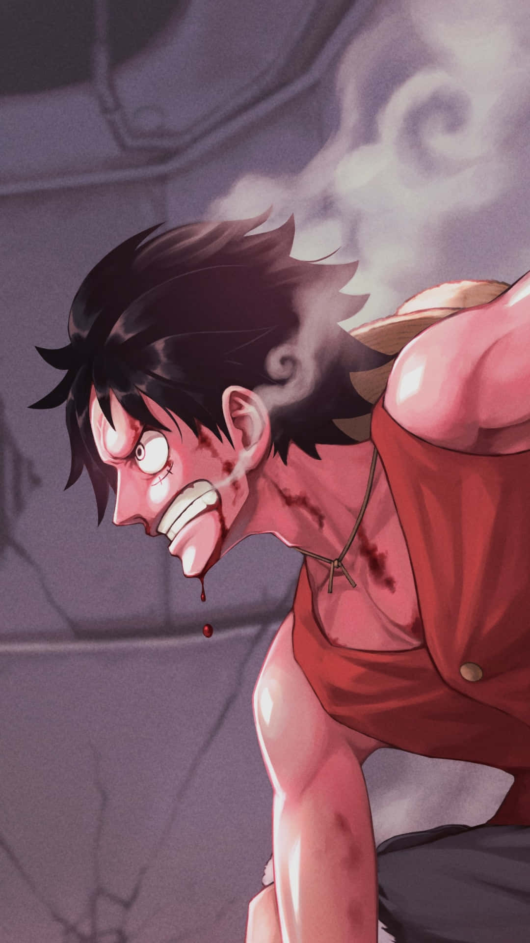 Seruan Pertempuran Luffy Dari One Piece Wallpaper