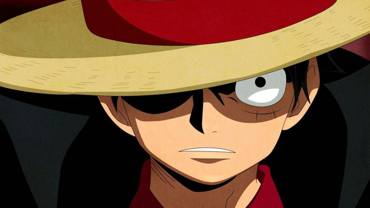 One Piece Luffy Close-Up Serious Wallpaper