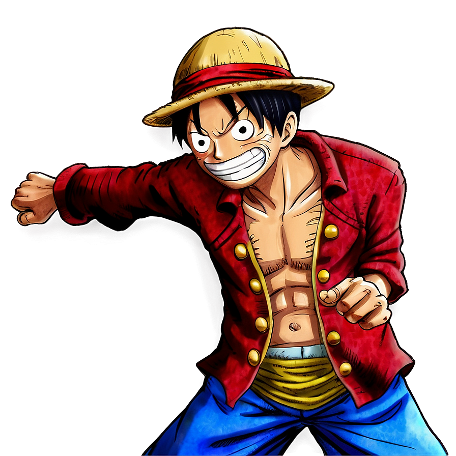 Download One Piece Luffy Conqueror's Haki Png 06252024 | Wallpapers.com