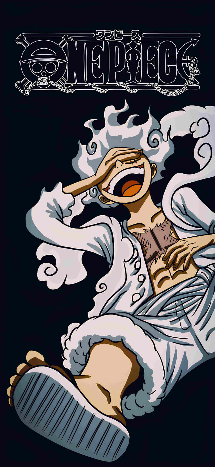 One Piece Luffy Gear5 Illustration Wallpaper