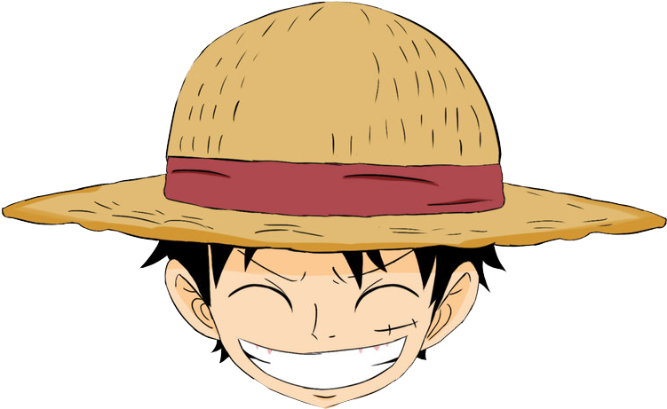 One Piece Luffy Happy Expression PNG