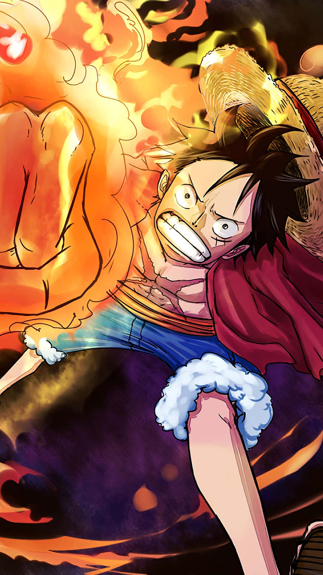 "Go wild and explore the world with the help of One Piece Luffy Iphone" Wallpaper