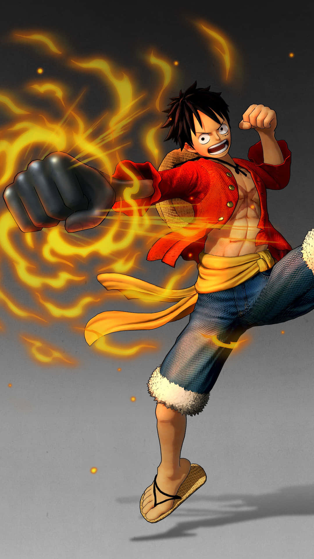 Epic One Piece Adventure: Luffy On His Way To Conquer The Great Line - Wallpaper