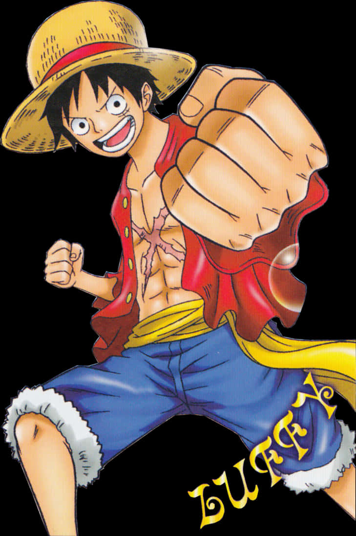 One Piece Luffy Punch PNG