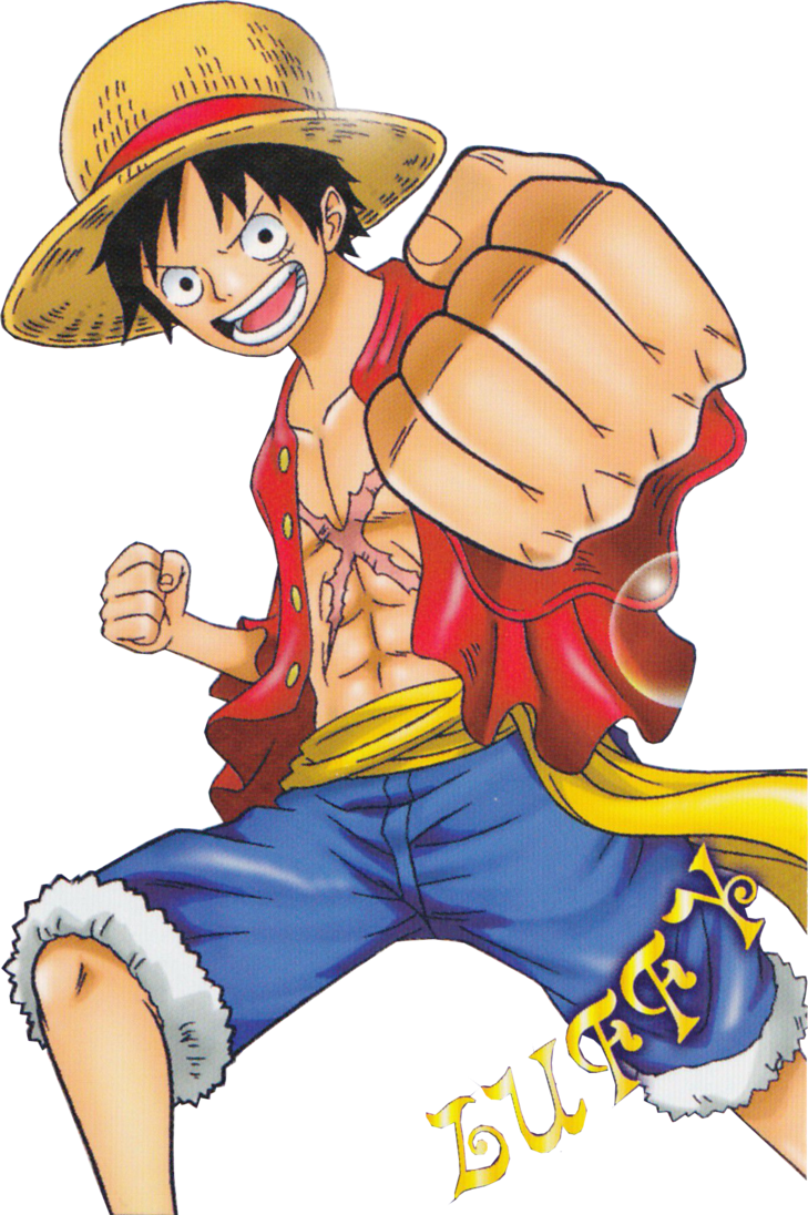 One Piece Luffy Punch Ready PNG