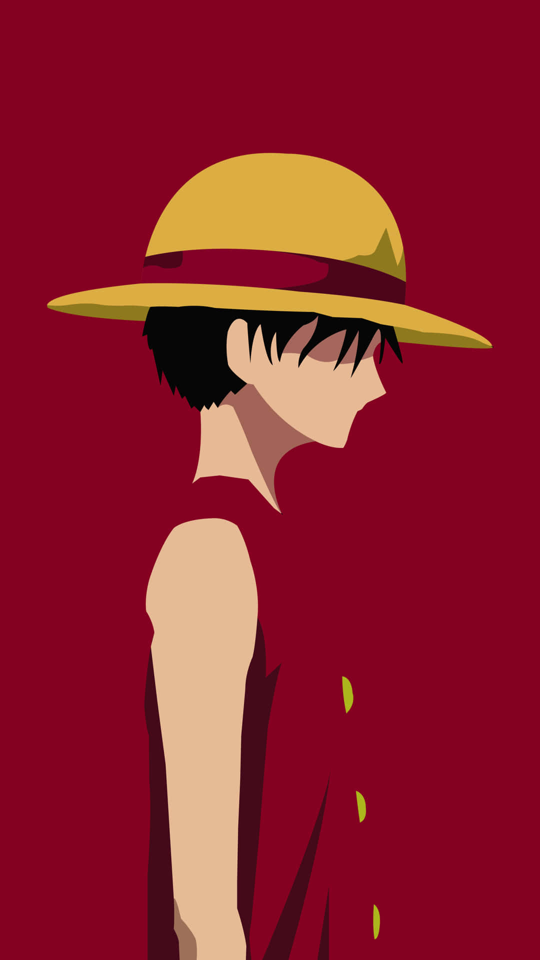 One Piece Luffy Red PFP Wallpaper