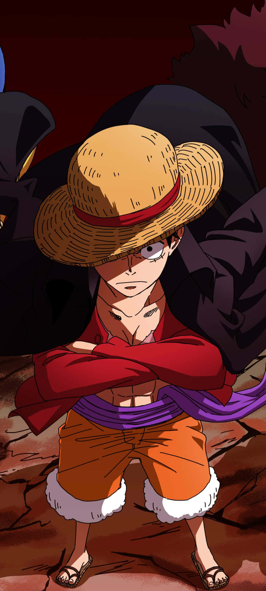 Figur Bayangan Luffy One Piece Wallpaper