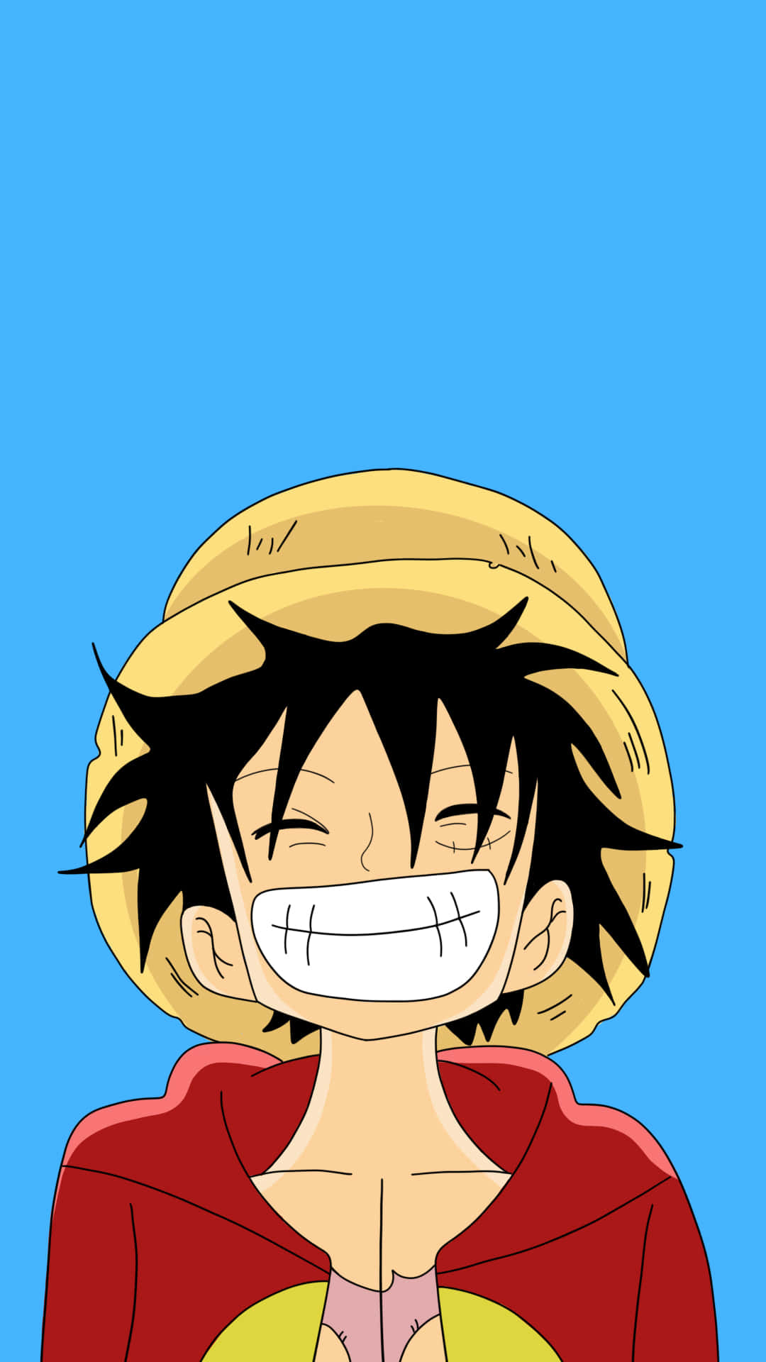 Layar Kunci Senyum Luffy One Piece Wallpaper