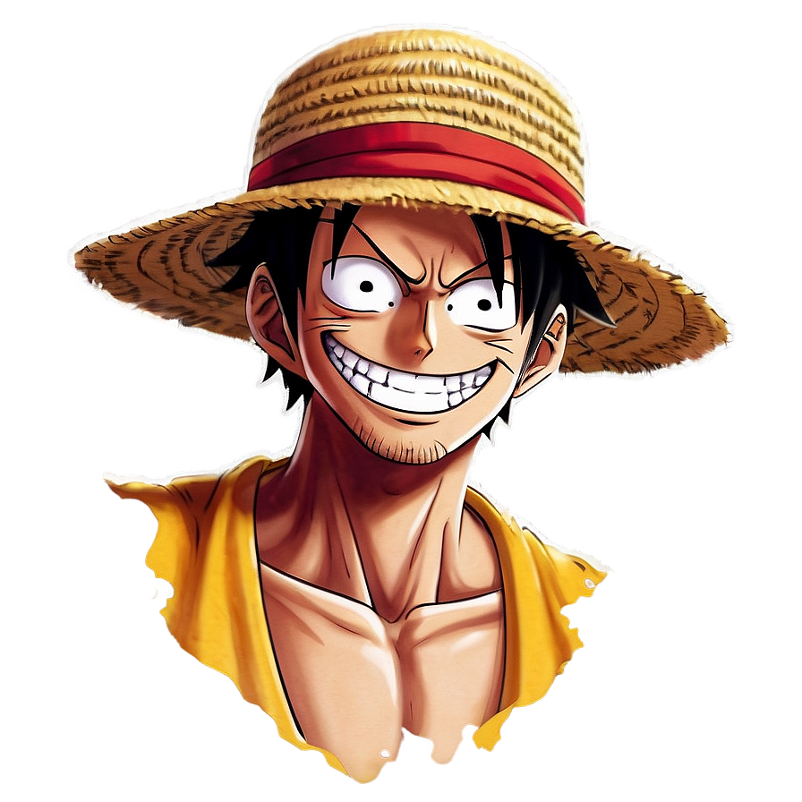 One Piece Luffy Smile Png Cnw34 PNG