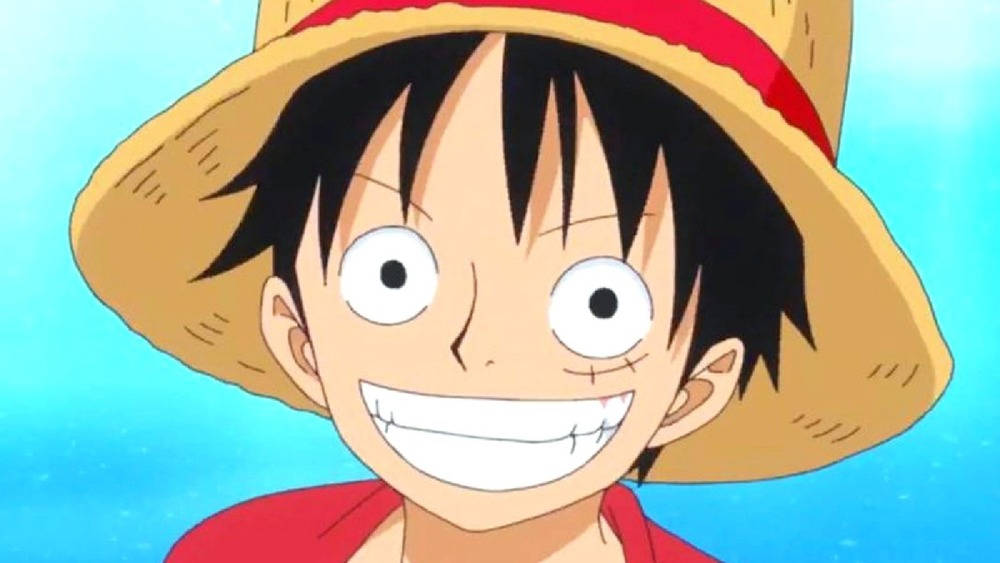 Unaimagen De Luffy De One Piece Sonriendo. Fondo de pantalla