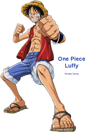 One Piece Luffy Straw Hat Pose PNG