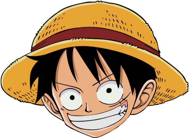 One Piece Luffy Straw Hat Smile PNG