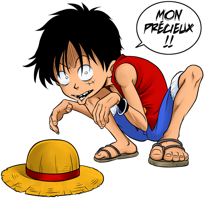 One Piece Luffy Treasure Hat PNG