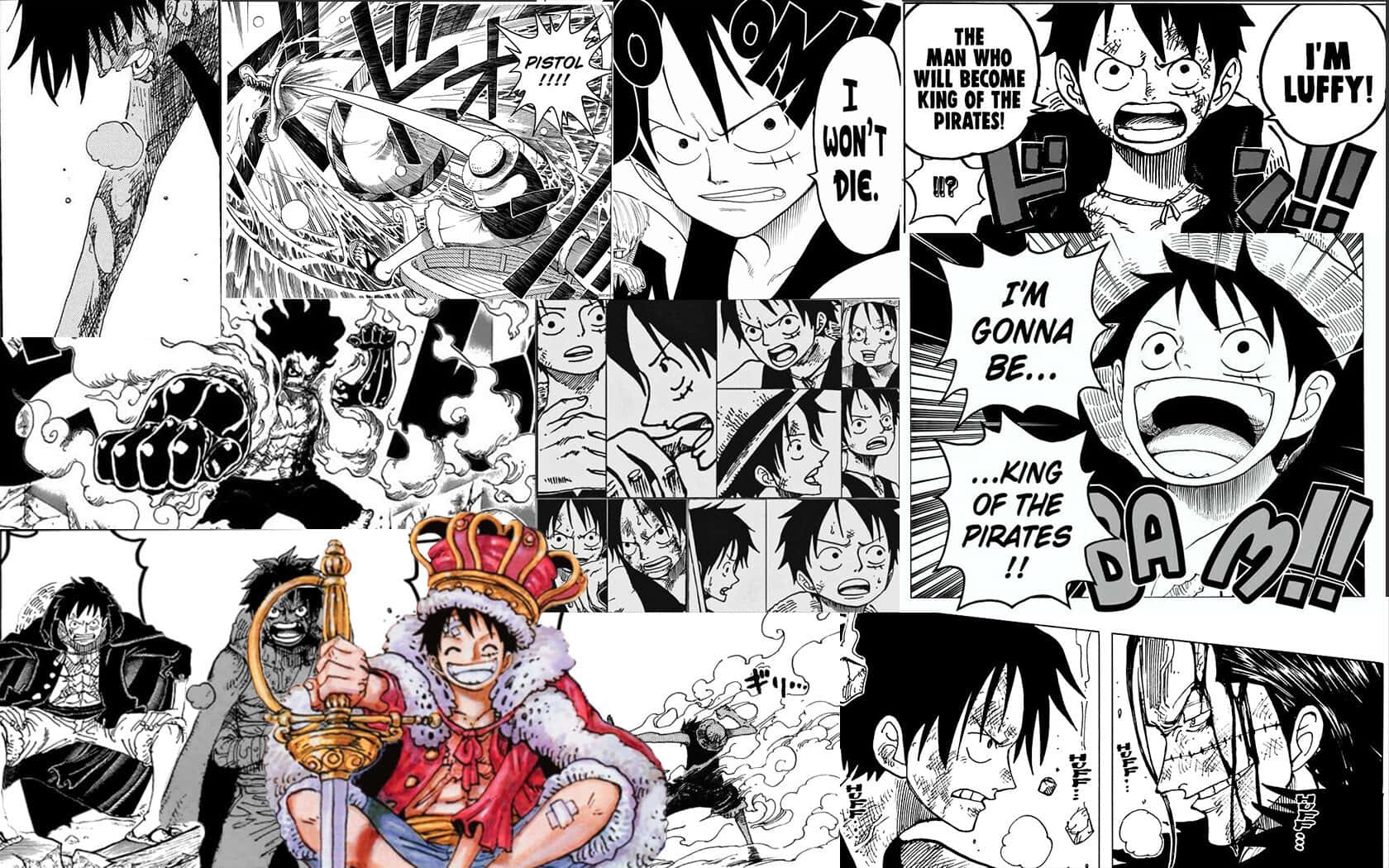 One Piece Manga Adventure of Straw Hat Pirates Wallpaper