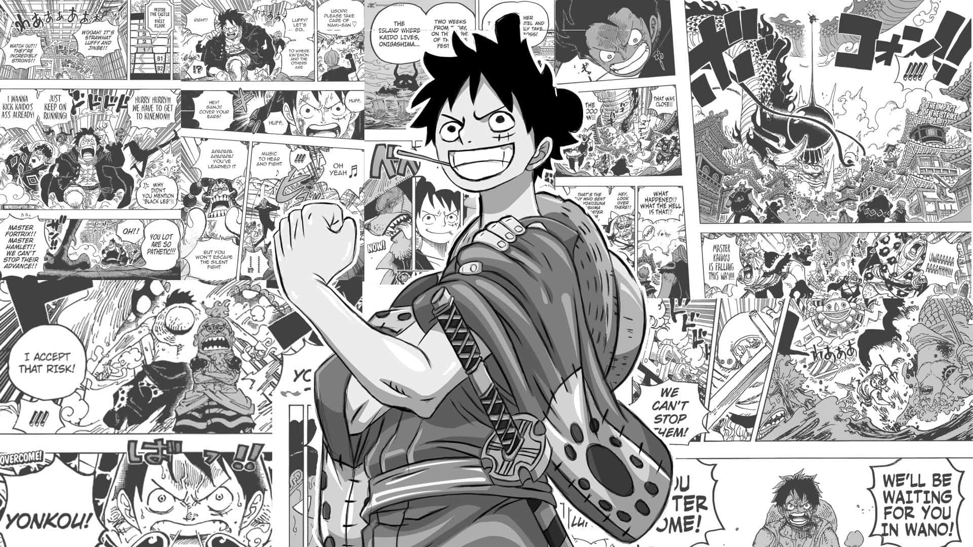 One Piece Manga - Straw Hat Pirates Crew Adventures in HD Wallpaper