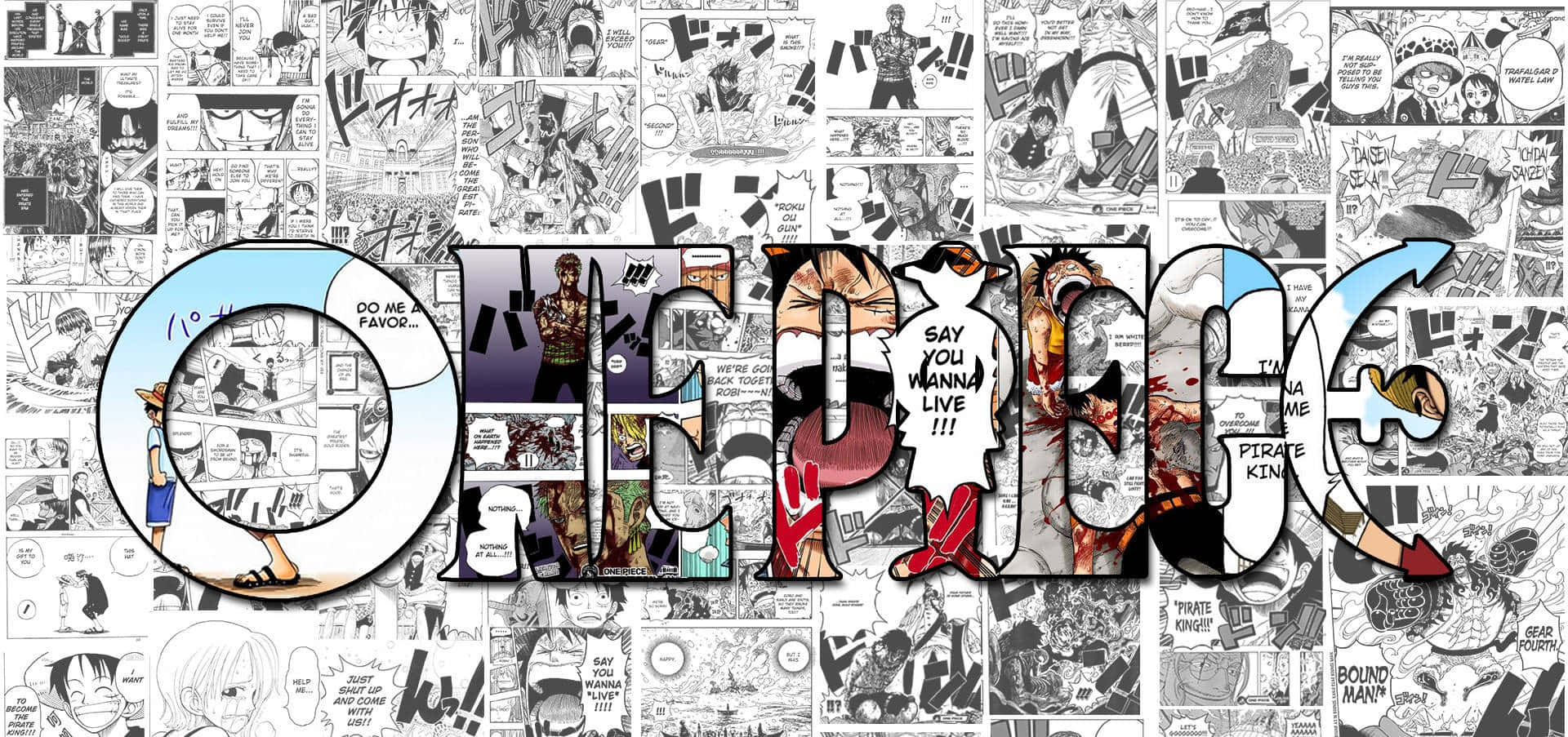 One Piece Manga Crewmates Wallpaper Wallpaper