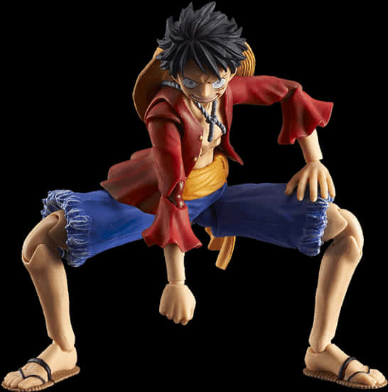 One Piece Monkey D Luffy Figure PNG
