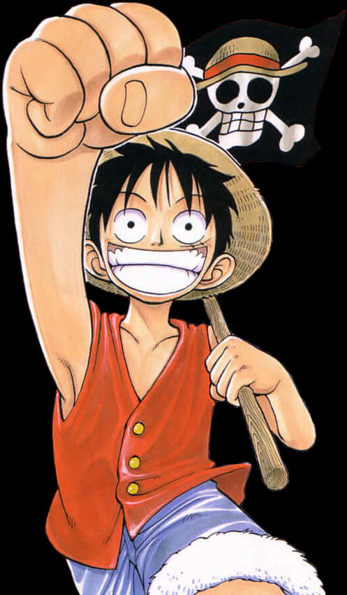 One Piece Monkey D Luffy Pose PNG