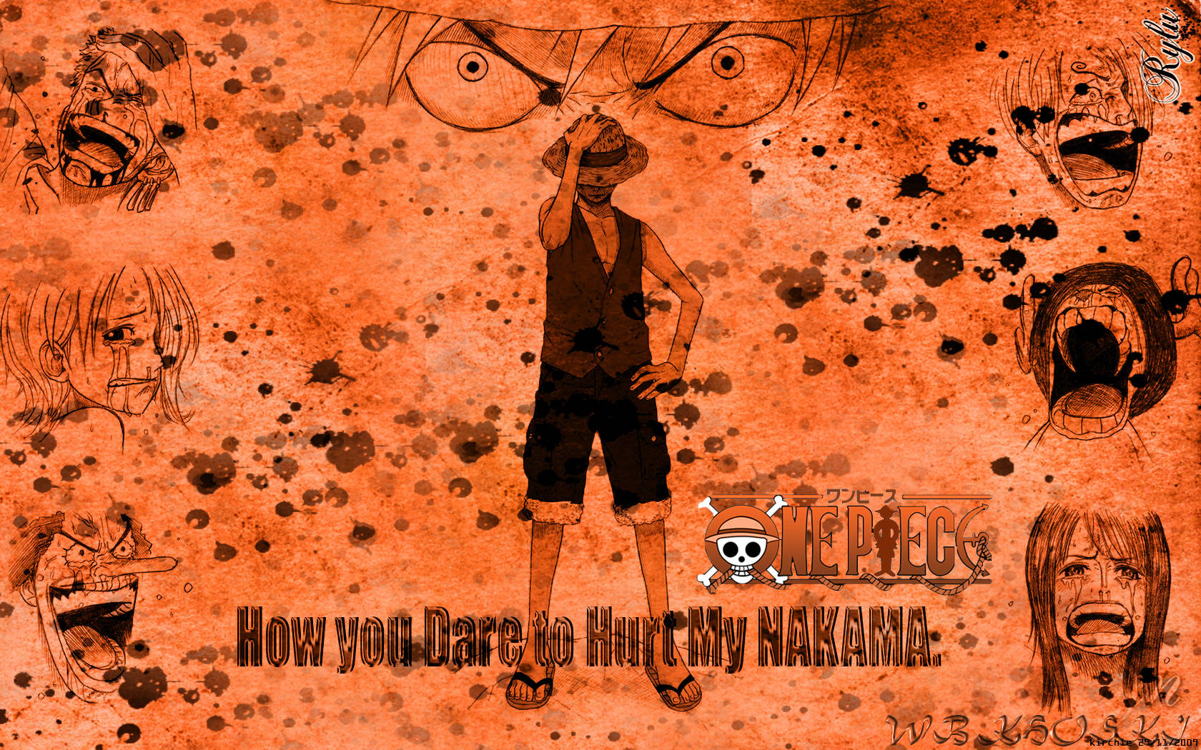 Enone Piece-profilbild Med Affischen Av Luffy Från Anime. Wallpaper