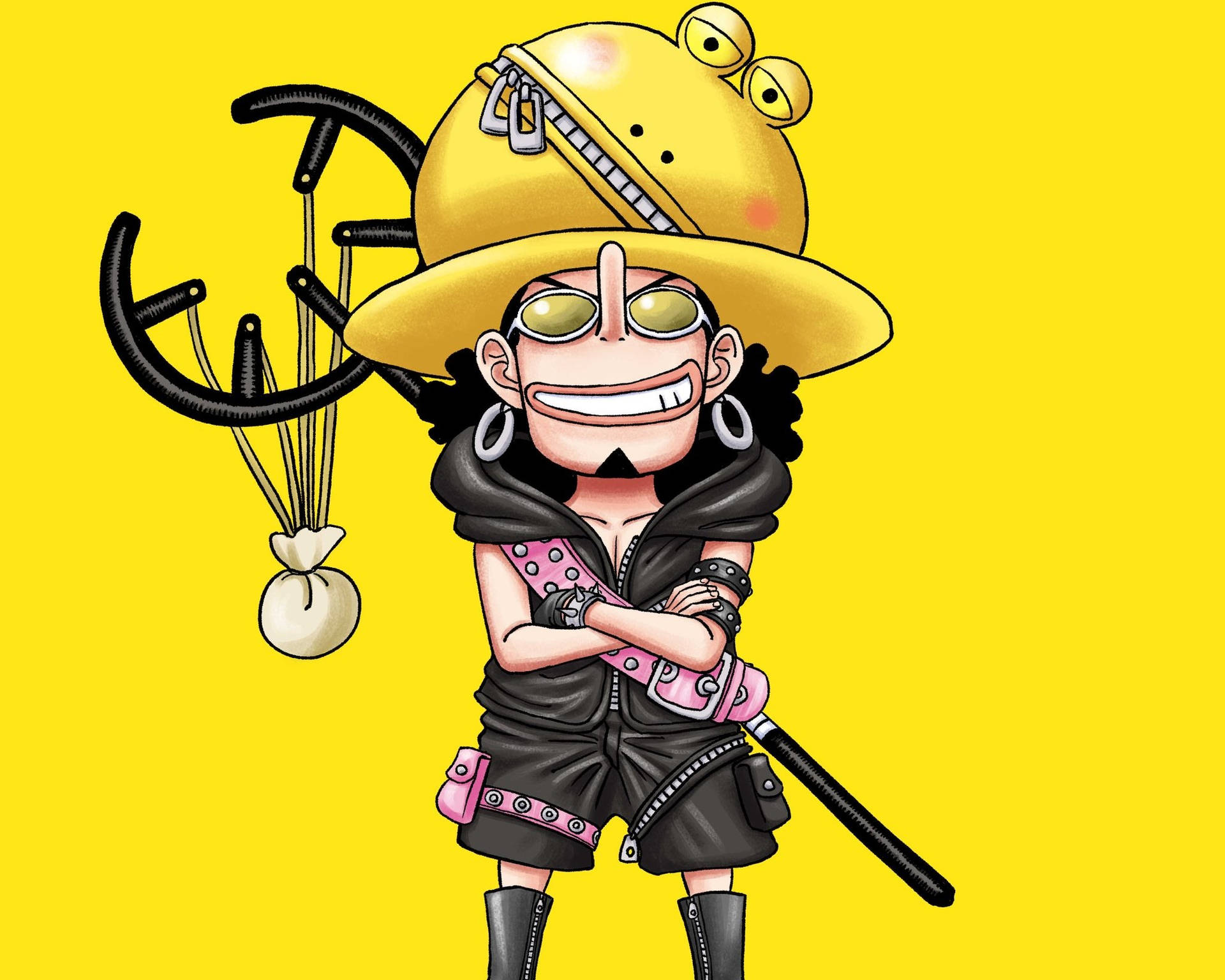 Yellow Usopp One Piece Profile Picture Wallpaper