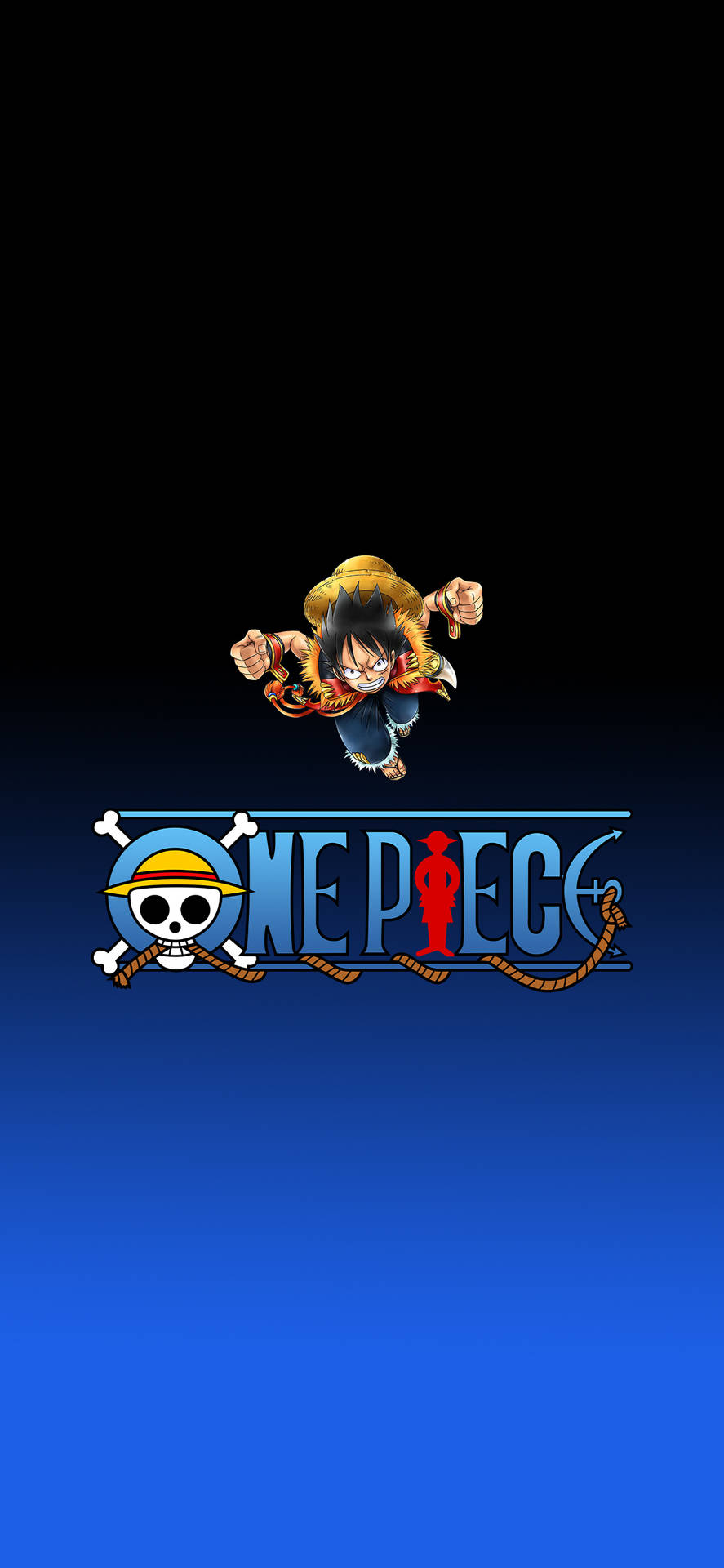One Piece Phone Logo And Luffy