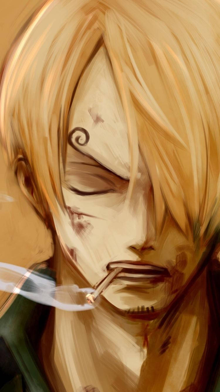 One Piece Phone Sanji Smoking