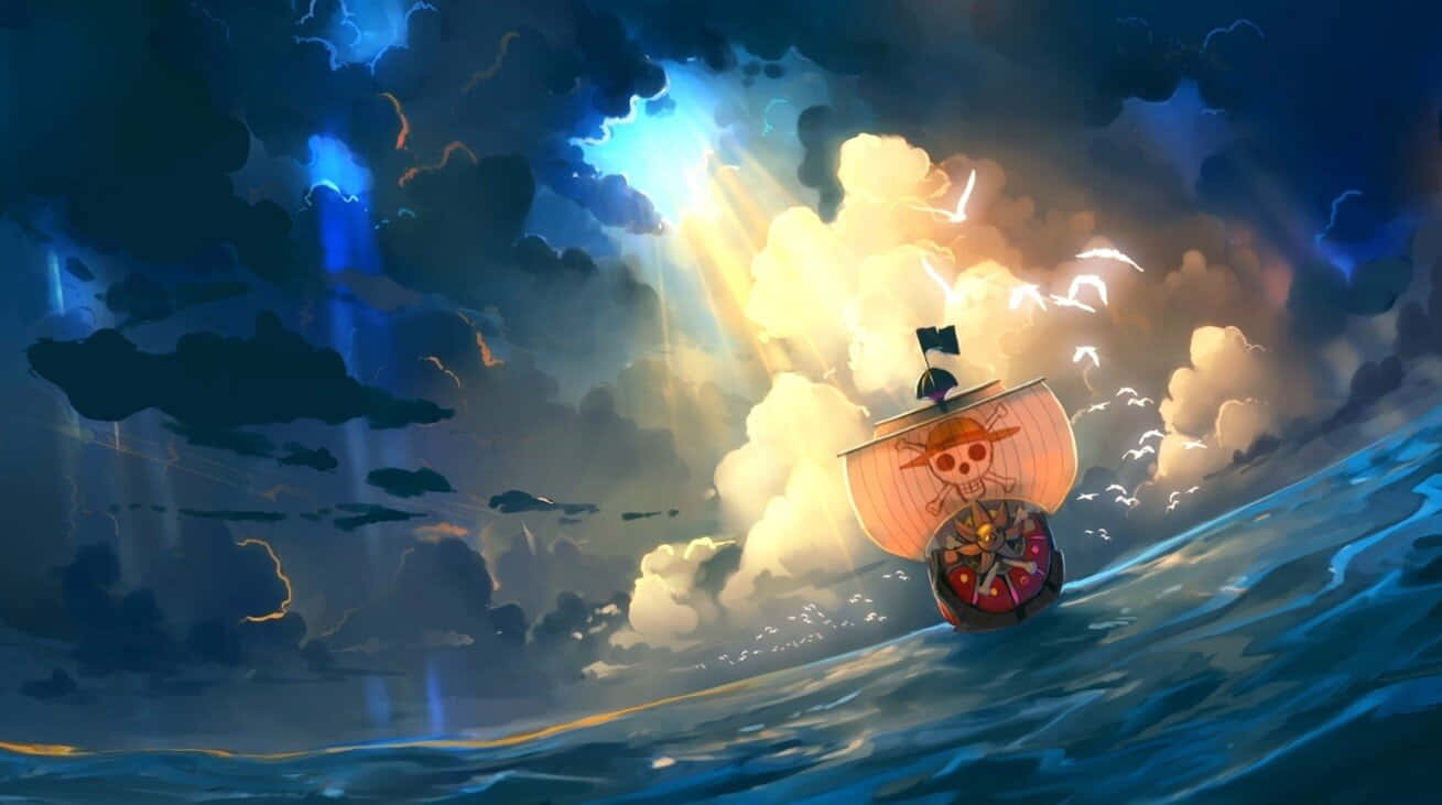 Bildeines One Piece Piratenschiffs