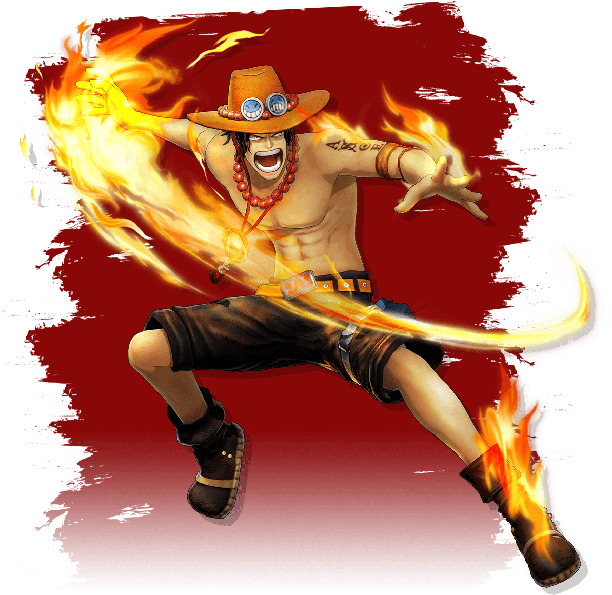 One Piece Sanji Flaming Kick PNG