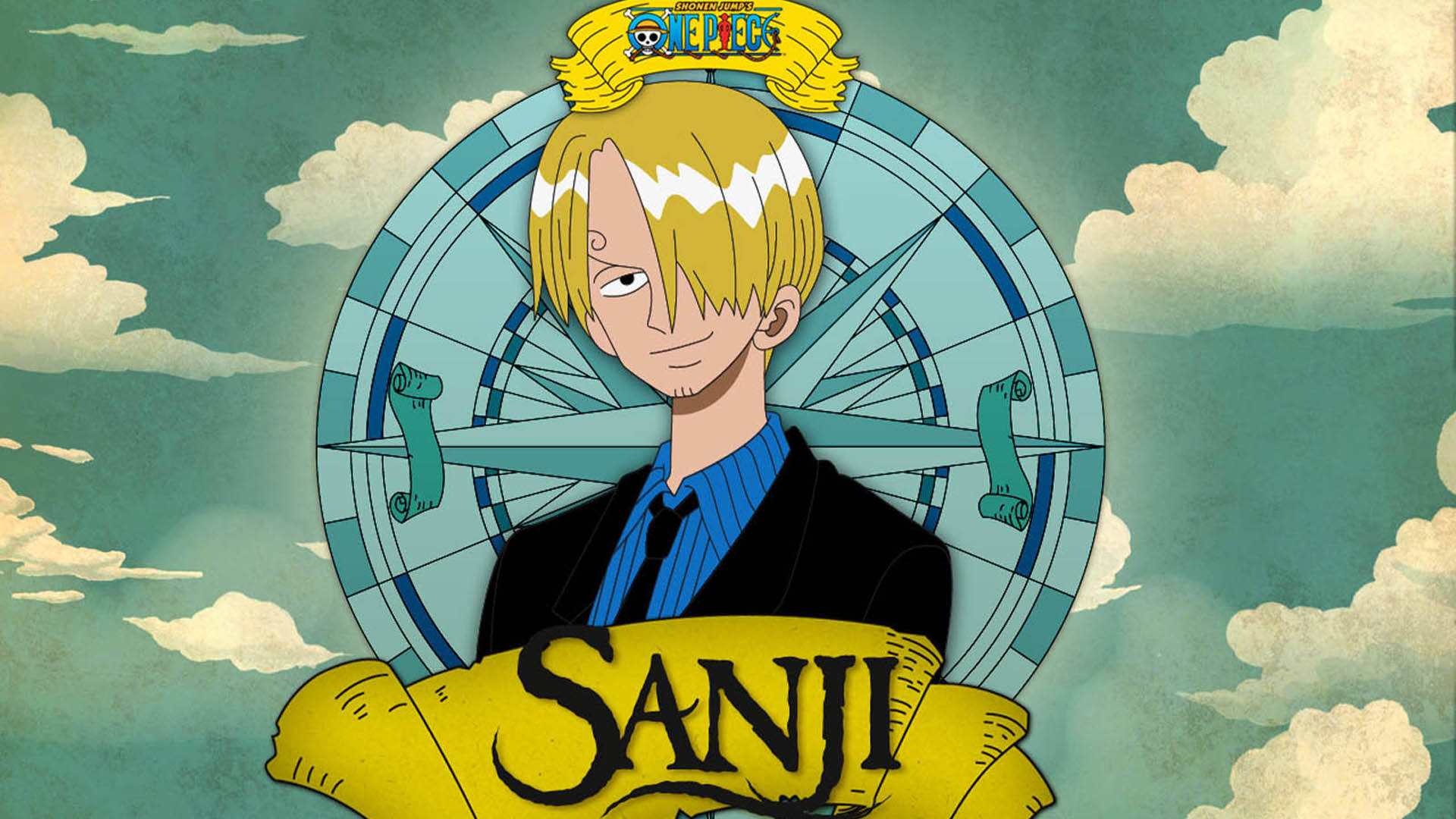 Sanji udfolder sin kraft. Wallpaper