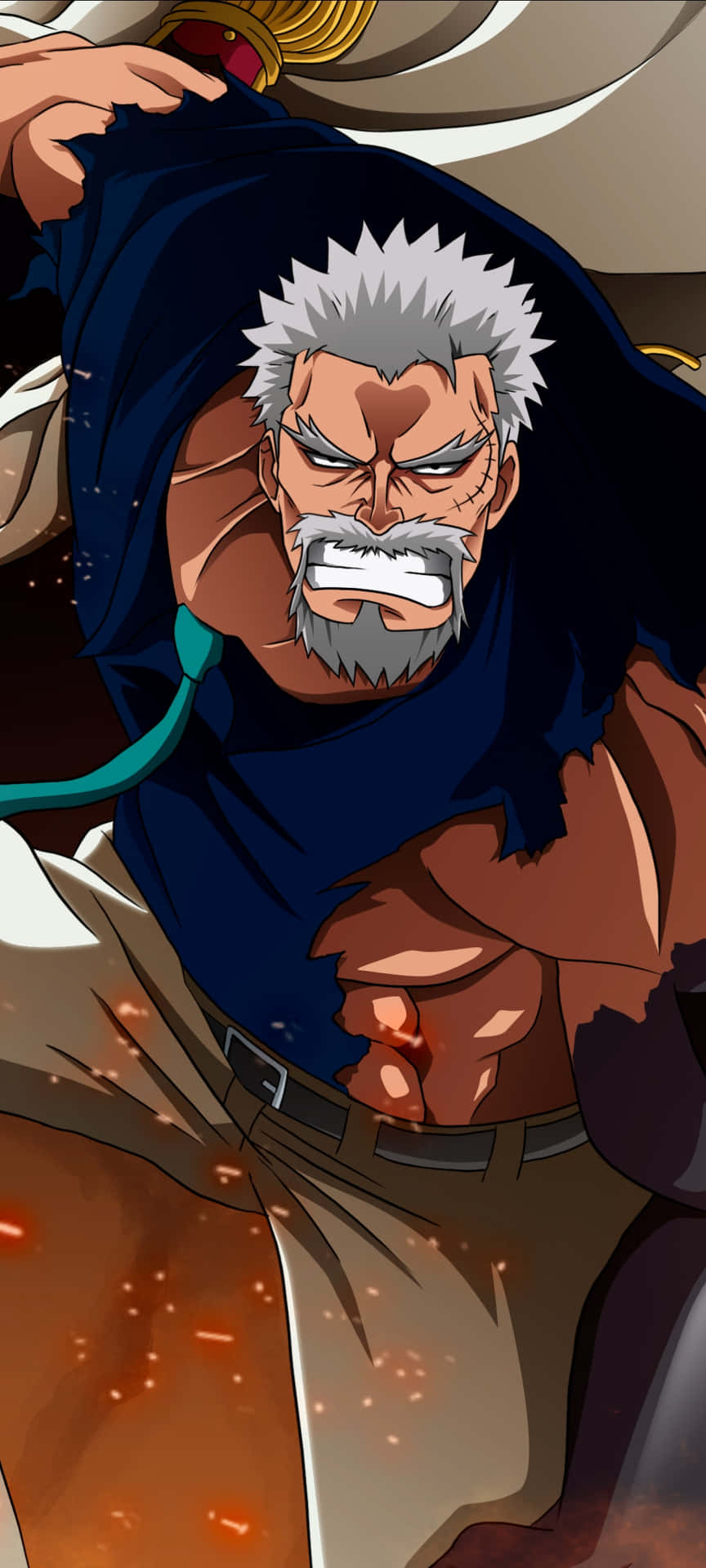 One Piece Silvers Rayleigh Intensiteit Achtergrond