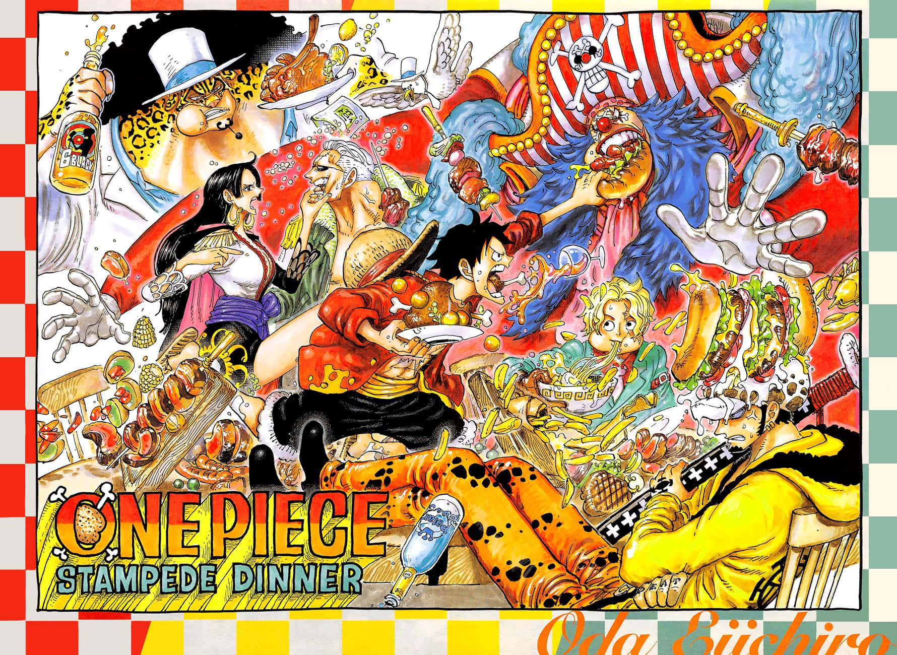 The Straw Hat Pirates Together Again in 'One Piece Stampede' Wallpaper