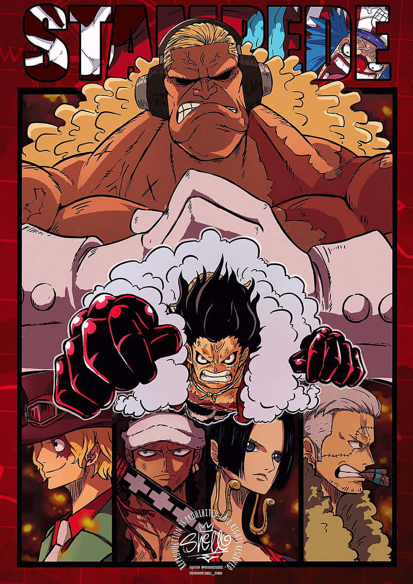 All your favorite One Piece characters reunite for an epic movie experience for One Piece Stampede. Wallpaper