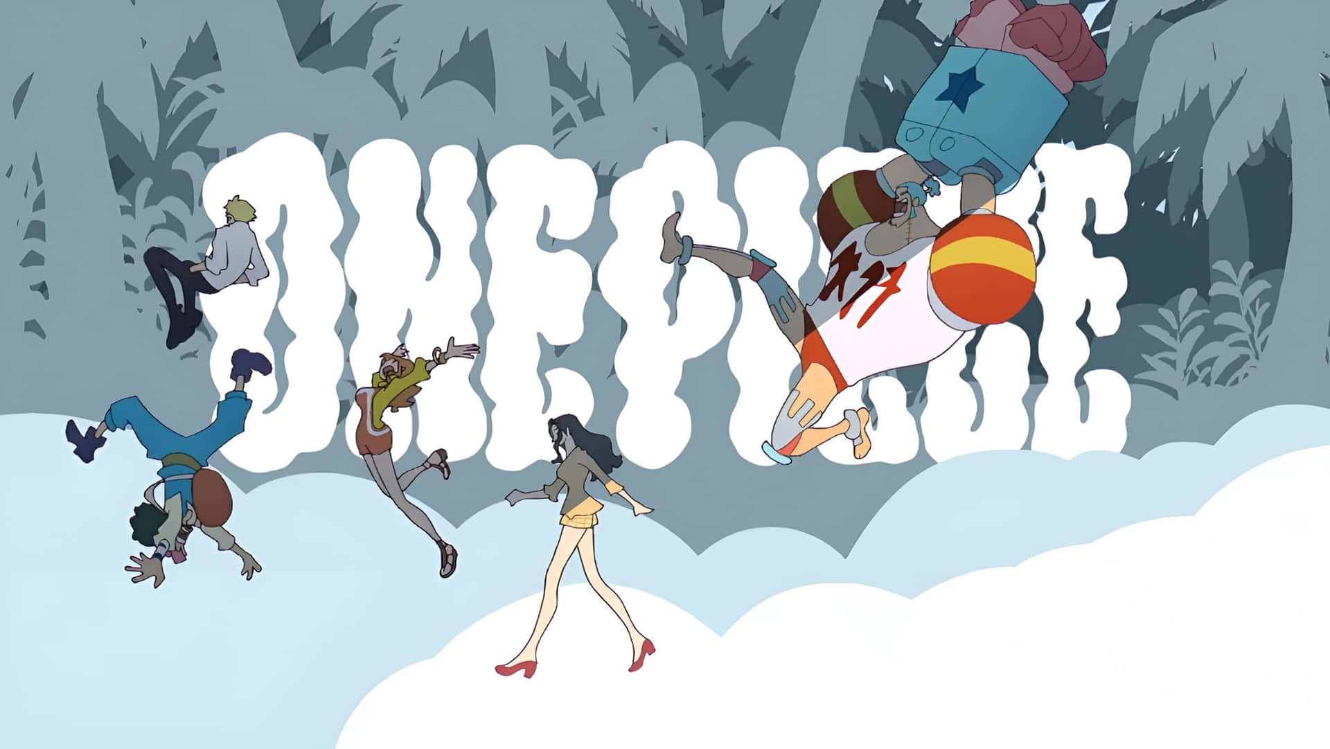 One Piece_ Straw Hat Crew_ Winter Adventure Wallpaper