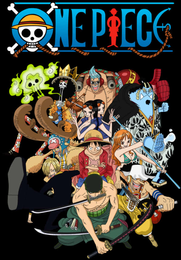 One Piece Straw Hat Pirates Illustration PNG