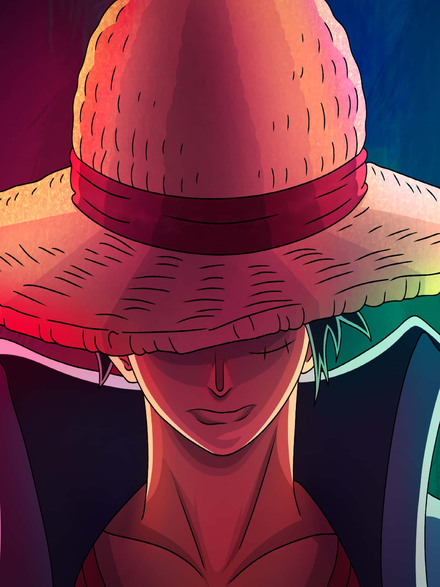 One Piece Straw Hat Shadow Wallpaper