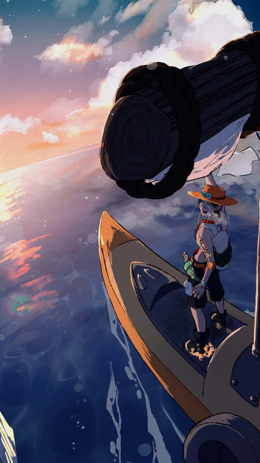 Perjalanan Senja One Piece Wallpaper