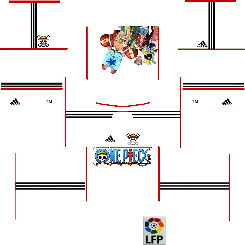One Piece Themed Soccer Kit Design PNG