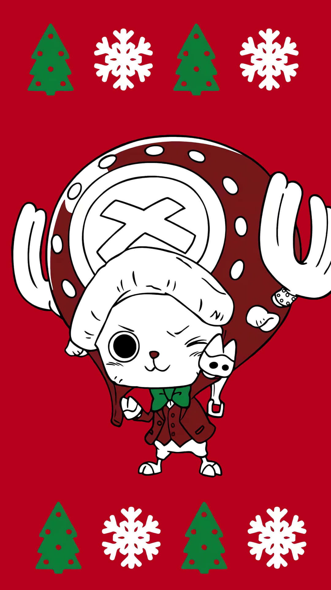 One Piece Tony Tony Chopper Christmas Wallpaper