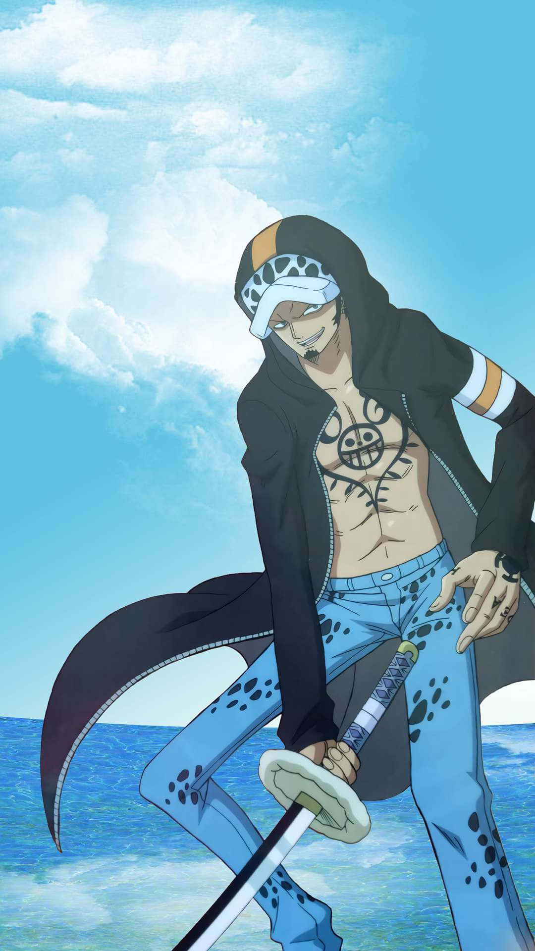 Meet Trafalgar Law, the Pirate from the One Piece Series Wallpaper